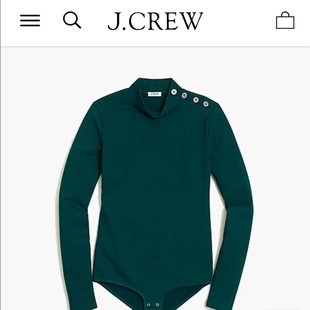J.Crew mock neck bodysuit.